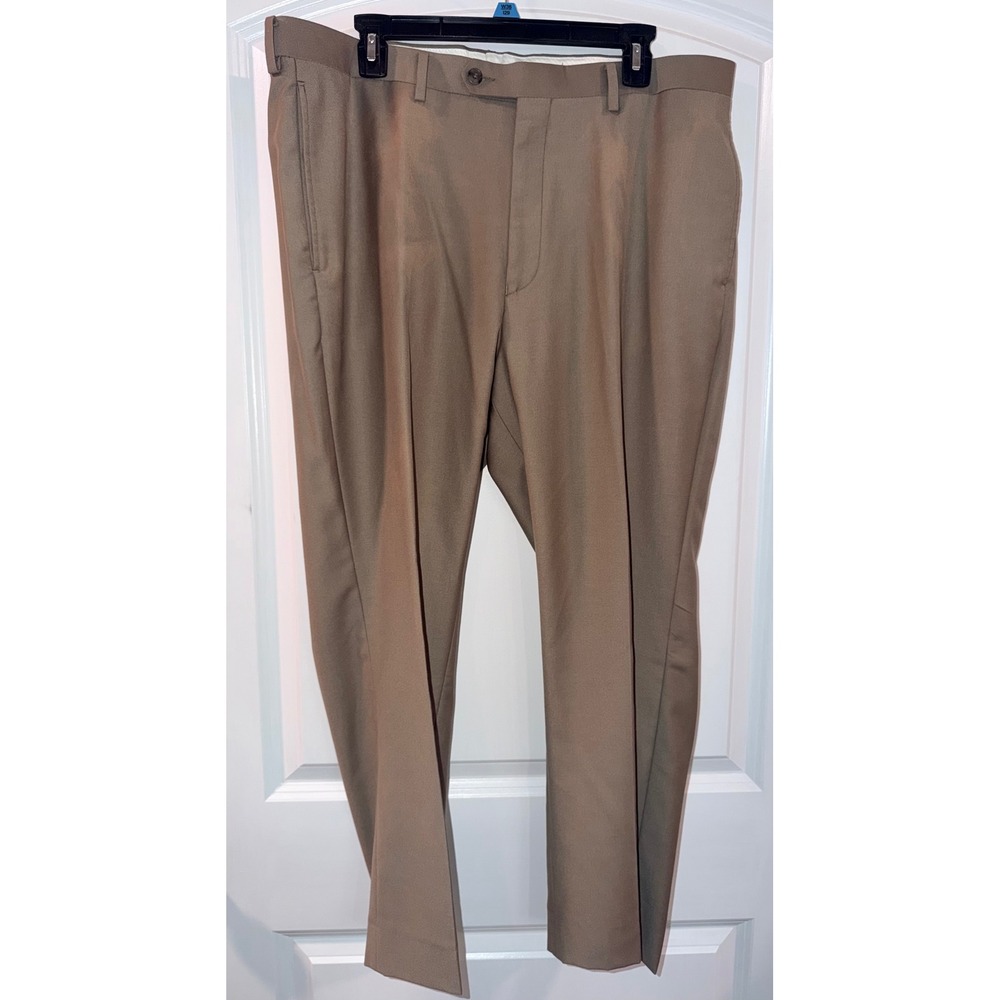 Daniel Cremieux 36X30 Signature Collection Mens Dress Pants Brown Flat Front